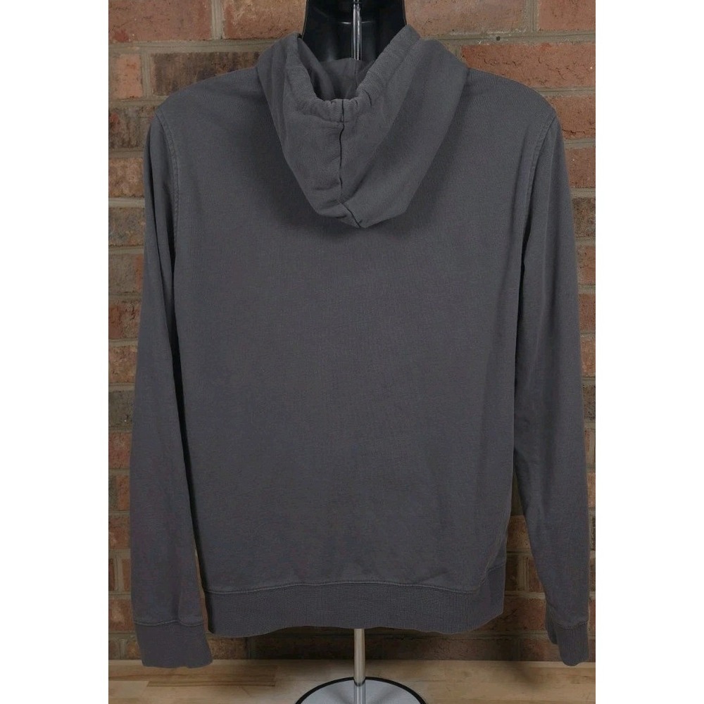 Psycho Bunny Hoodie Sweatshirt Mens Large Gray Pullover Embroidered Patch - Picture 3 of 6